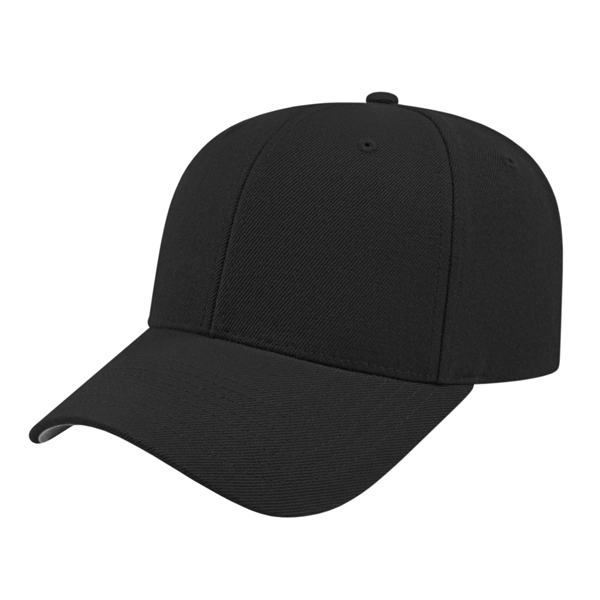 Acrylic wool structured cap with pre-curved visor and adjustable snapback closure.... from ASI 43792 Cap America Inc