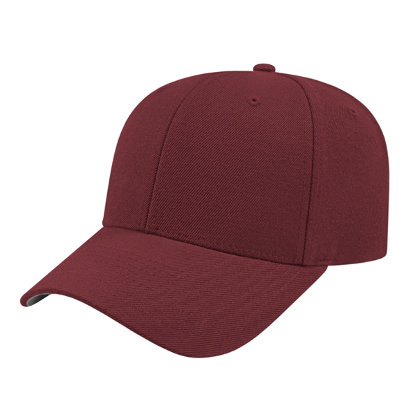 Acrylic wool structured cap with pre-curved visor and adjustable snapback closure.... from ASI 43792 Cap America Inc