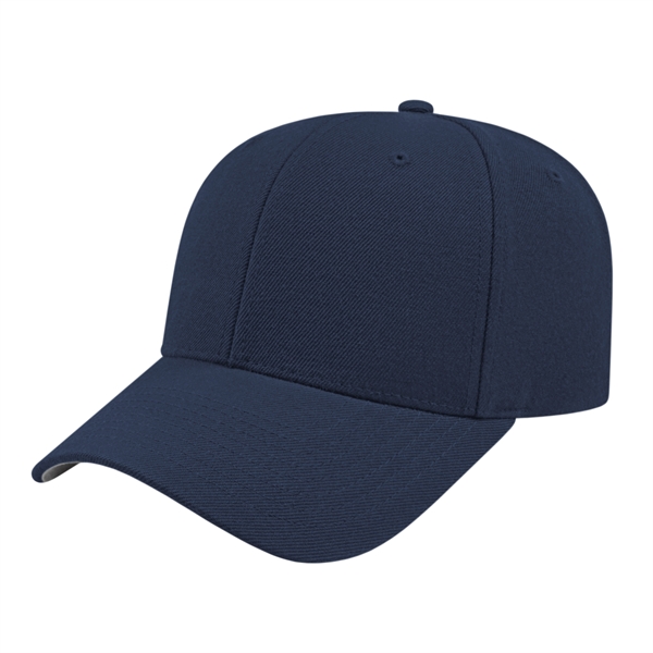 Acrylic wool structured cap with pre-curved visor and adjustable snapback closure.... from ASI 43792 Cap America Inc