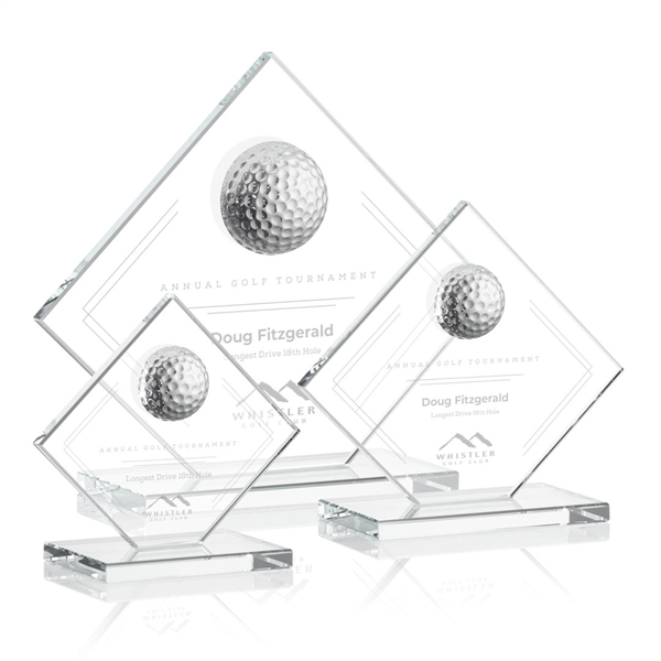 Contemporary Golf award includes a 3D Crystal Golf Ball mounted on... from ASI 84592 St Regis Group / St Regis