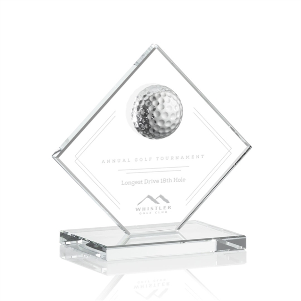 Contemporary Golf award includes a 3D Crystal Golf Ball mounted on... from ASI 84592 St Regis Group / St Regis