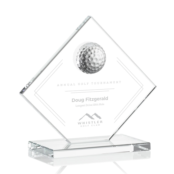 Contemporary Golf award includes a 3D Crystal Golf Ball mounted on... from ASI 84592 St Regis Group / St Regis