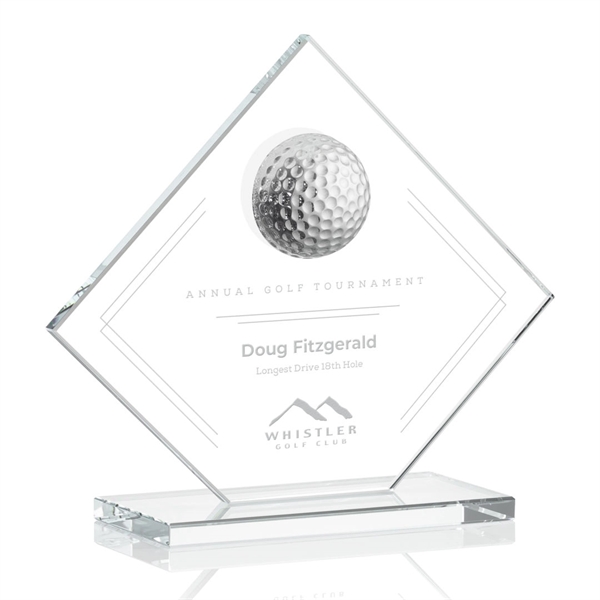 Contemporary Golf award includes a 3D Crystal Golf Ball mounted on... from ASI 84592 St Regis Group / St Regis