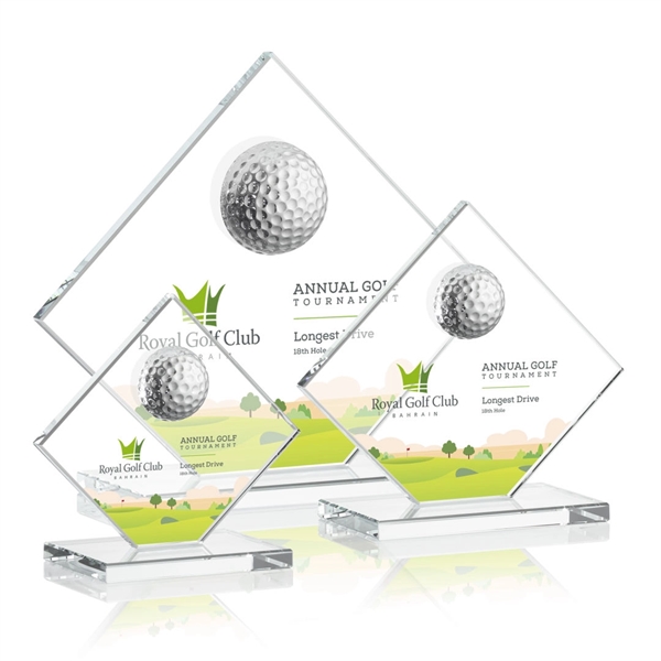 Contemporary Golf award includes a 3D Crystal Golf Ball mounted on... from ASI 84592 St Regis Group / St Regis
