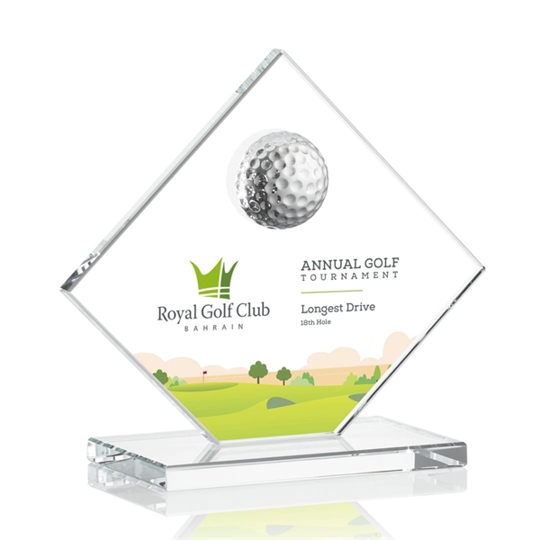 Contemporary Golf award includes a 3D Crystal Golf Ball mounted on... from ASI 84592 St Regis Group / St Regis