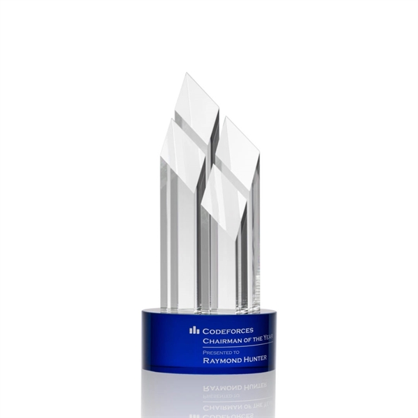 Optical crystal award with four beautiful diamond towers.... from ASI 84592 St Regis Group / St Regis