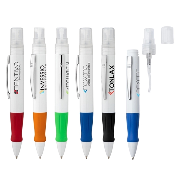 Spritzer Refillable Sanitizer Ballpoint Pen... from ASI 67866 Logomark/Valumark