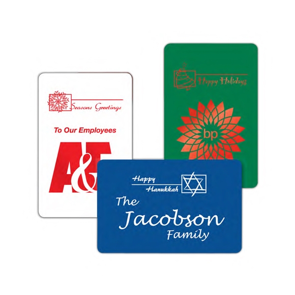 Happy Hanukkah - Bridge size playing cards with holiday back.... from ASI 56080 Playing Cards On Demand