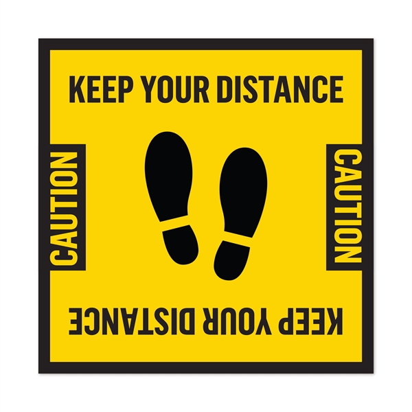 Social distancing wall and floor decals in 8, 10 and 12"... from ASI 90807 Tekweld