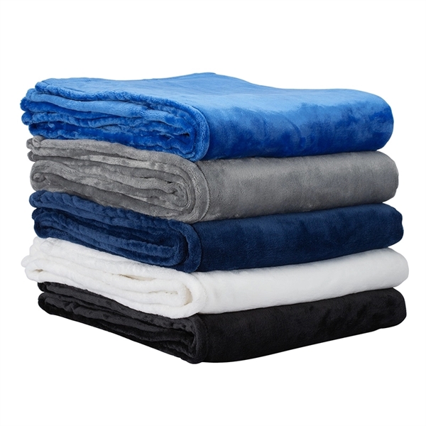 Montreal 60" x 72" Mink Touch Luxury Blanket... from ASI 67866 Logomark/Valumark