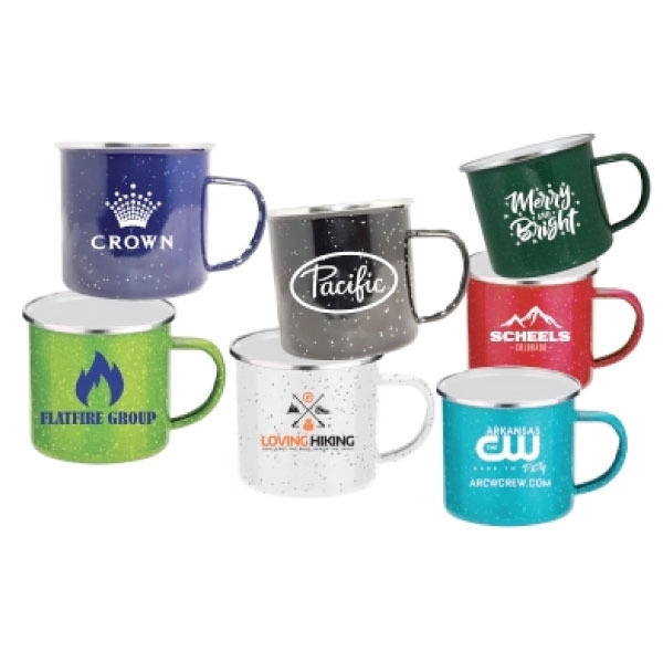 17 oz. Campfire mug; made of premium quality enamel steel... from ASI 80060 VisionUSA