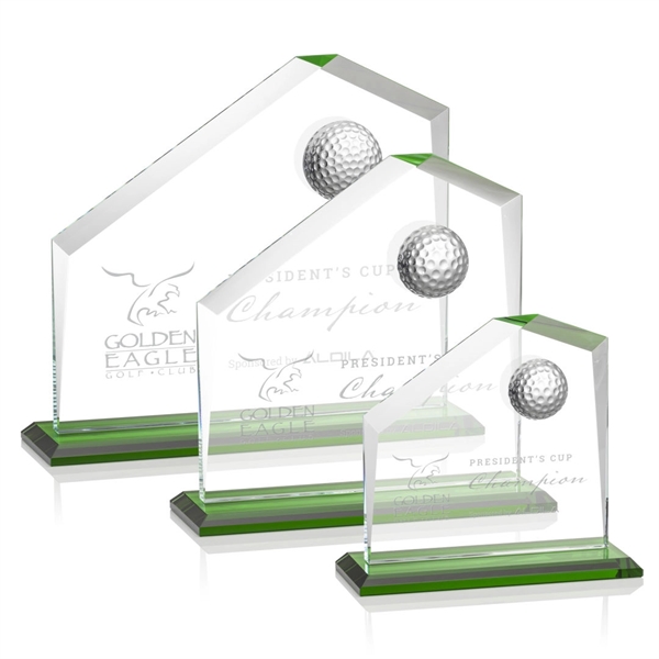 Beautiful style golf award with a 3D crystal golf ball and... from ASI 84592 St Regis Group / St Regis