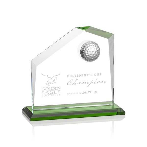 Beautiful style golf award with a 3D crystal golf ball and... from ASI 84592 St Regis Group / St Regis