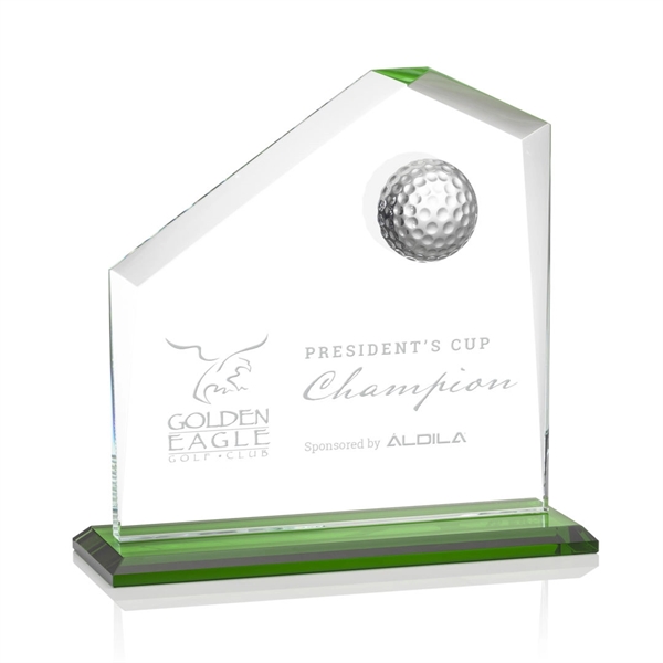 Beautiful style golf award with a 3D crystal golf ball and... from ASI 84592 St Regis Group / St Regis