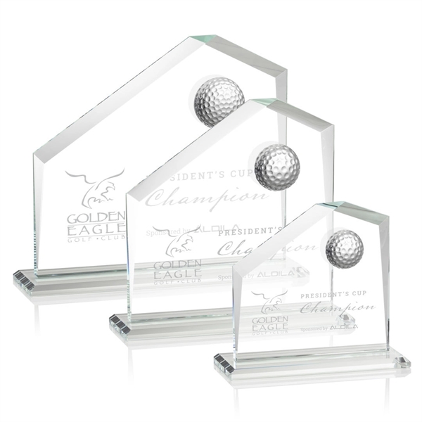 Beautiful style golf award with a 3D crystal golf ball.... from ASI 84592 St Regis Group / St Regis
