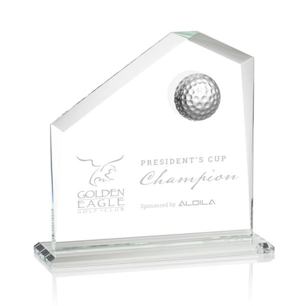 Beautiful style golf award with a 3D crystal golf ball.... from ASI 84592 St Regis Group / St Regis
