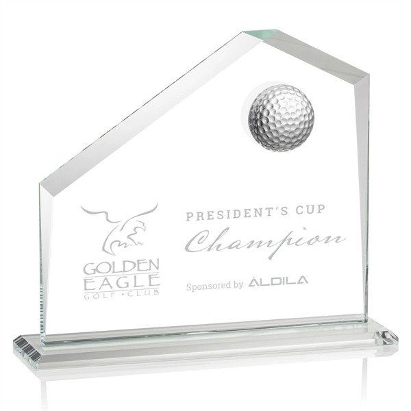 Beautiful style golf award with a 3D crystal golf ball.... from ASI 84592 St Regis Group / St Regis