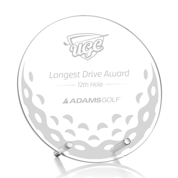 The Hillboro Starfire Crystal Golf Award features double chrome pins that... from ASI 84592 St Regis Group / St Regis