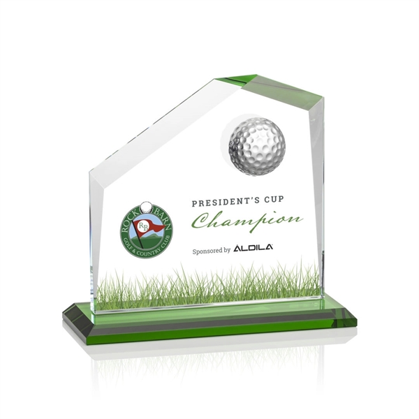 Beautiful style golf award with a 3D crystal golf ball and... from ASI 84592 St Regis Group / St Regis