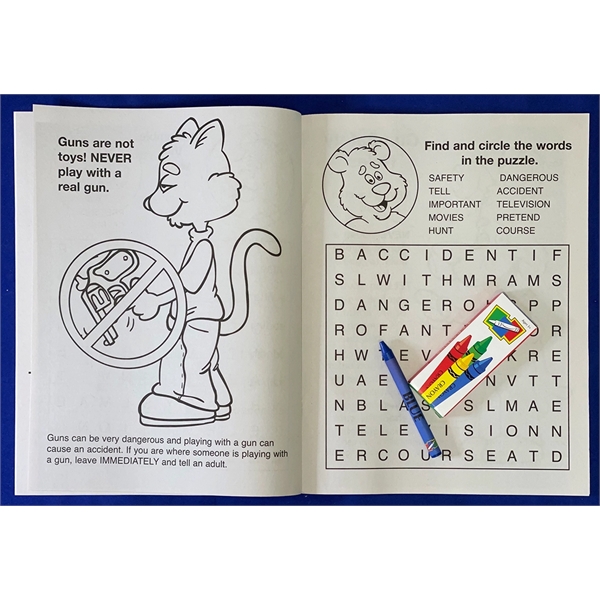 Don't Play With Guns educational coloring and activity book fun pack.... from ASI 45815 Coloring Book Solutions / Coloring Book Solutions™
