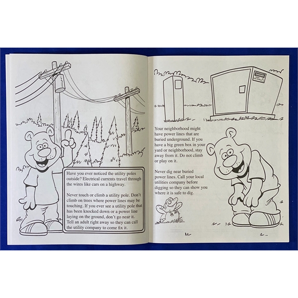 Electric & Utility Safety educational coloring and activity book.... from ASI 45815 Coloring Book Solutions / Coloring Book Solutions™