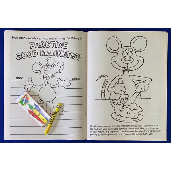 Practice Good Manners coloring and activity book fun pack.... from ASI 45815 Coloring Book Solutions