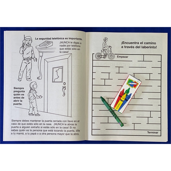 A Guide To Health and Safety Spanish coloring and activity book... from ASI 45815 Coloring Book Solutions / Coloring Book Solutions™