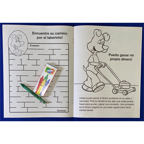 Be Smart, Save Money Spanish coloring and activity book fun pack.... from ASI 45815 Coloring Book Solutions / Coloring Book Solutions™
