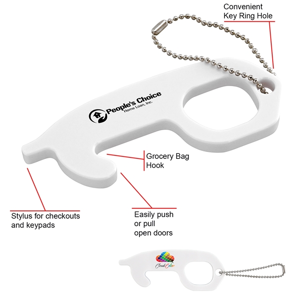 Acrylic No Touch Tool with Keychain... from ASI 30208 A P Specialties / AP Specialties