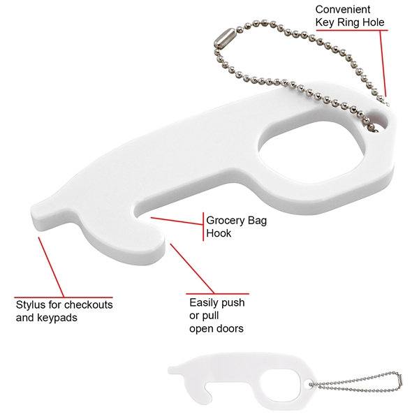 Acrylic No Touch Tool with Keychain... from ASI 30208 A P Specialties / AP Specialties