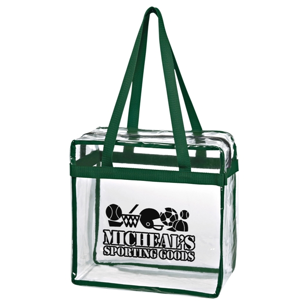 Clear zippered tote made of PVC material... from ASI 61125 Hit Promotional Products / Hit®