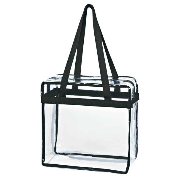 Clear zippered tote made of PVC material... from ASI 61125 Hit Promotional Products / Hit®