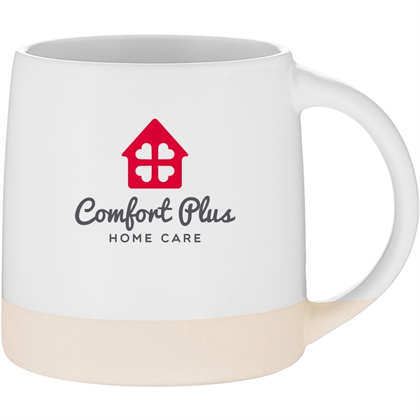 12 oz ceramic mug with matte colored exterior/interior and an unglazed... from ASI 51197 ETS Express, LLC
