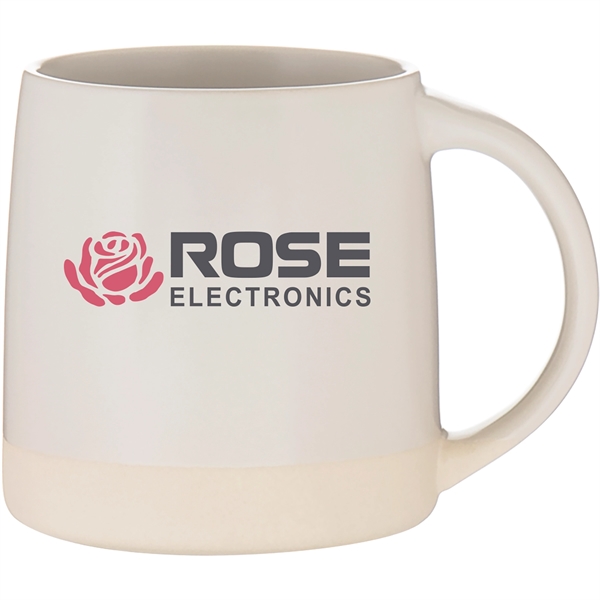 12 oz ceramic mug with matte colored exterior/interior and an unglazed... from ASI 51197 ETS Express, LLC