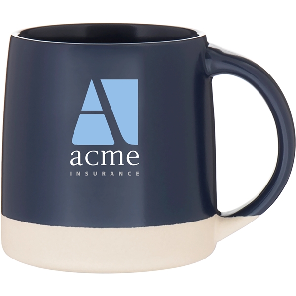 12 oz ceramic mug with matte colored exterior/interior and an unglazed... from ASI 51197 ETS Express, LLC