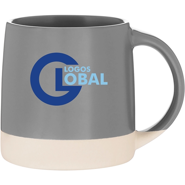 12 oz ceramic mug with matte colored exterior/interior and an unglazed... from ASI 51197 ETS Express, LLC