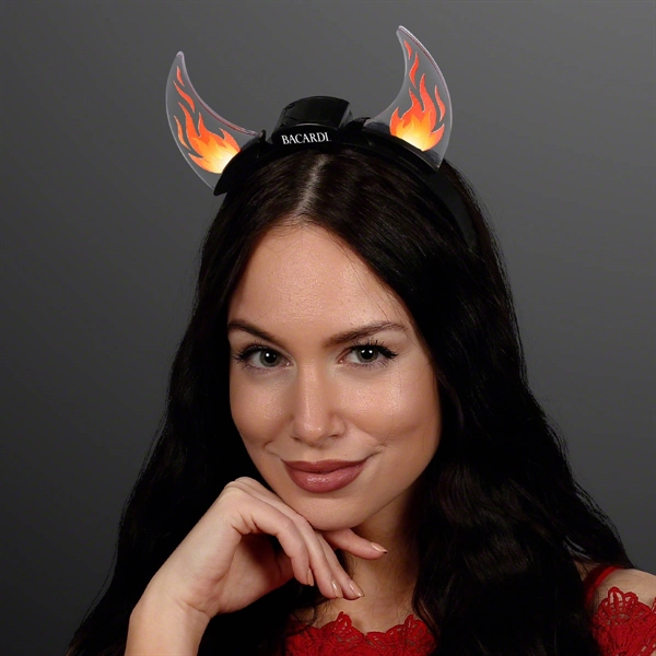 Dancing Flames Light Up Devil Horn Headband: Blank and Imprinted Pricing... from ASI 34194 ALightPromos