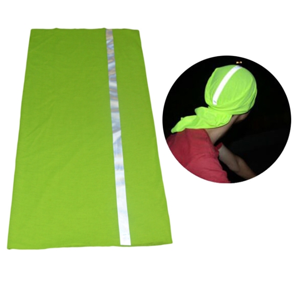 Full Color Custom Bontsu Multifunctional Headwear with Reflective Stripe measures 9.85"... from ASI 72657 Active Life Promo / Active Life Promo