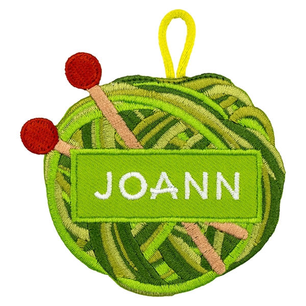 3" custom embroidered hanging holiday decorations in assorted colors and styles.... from ASI 52263 EMT / EMT EASY