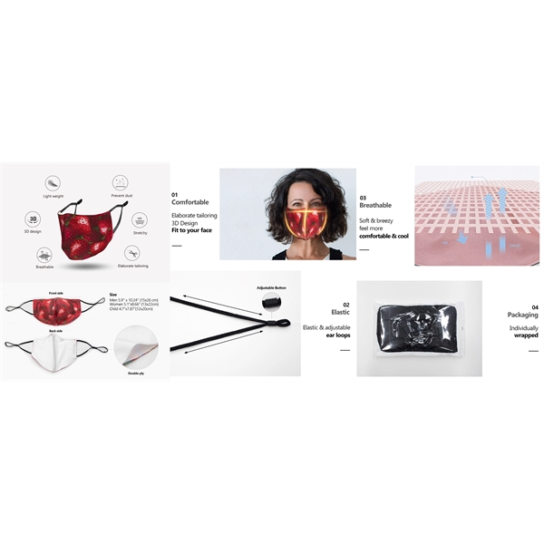 Reusable polyester facemask with choice of liner.... from ASI 36558 Aprons, Etc.