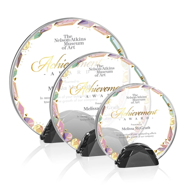 The Galveston Award features a Starfire Crystal disc wedged between two... from ASI 84592 St Regis Group / St Regis