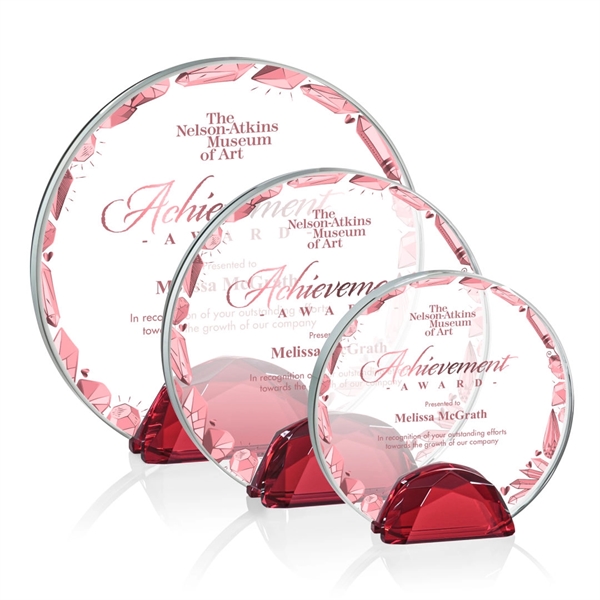 The Galveston Award features a Starfire Crystal disc wedged between two... from ASI 84592 St Regis Group / St Regis