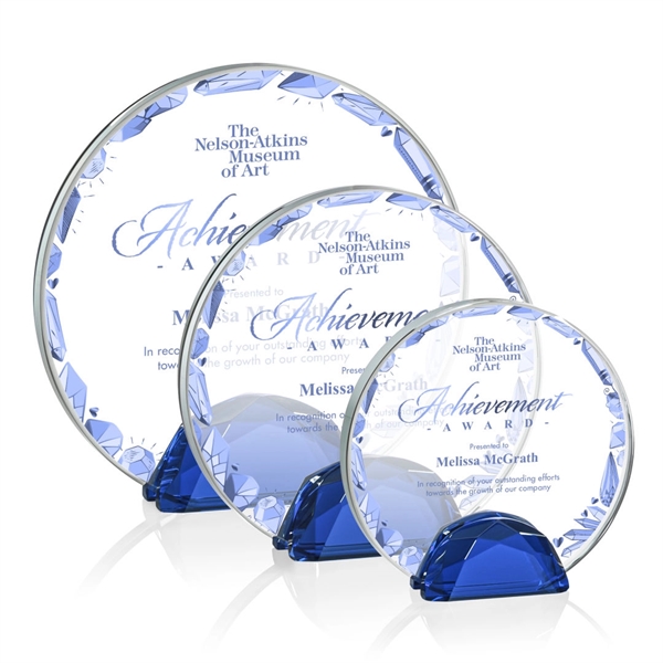 The Galveston Award features a Starfire Crystal disc wedged between two... from ASI 84592 St Regis Group / St Regis