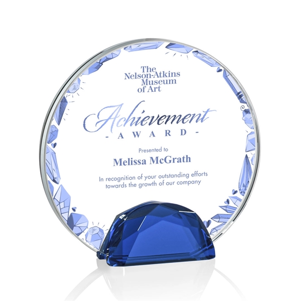 The Galveston Award features a Starfire Crystal disc wedged between two... from ASI 84592 St Regis Group / St Regis