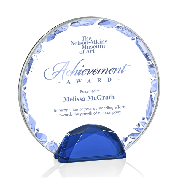 The Galveston Award features a Starfire Crystal disc wedged between two... from ASI 84592 St Regis Group / St Regis