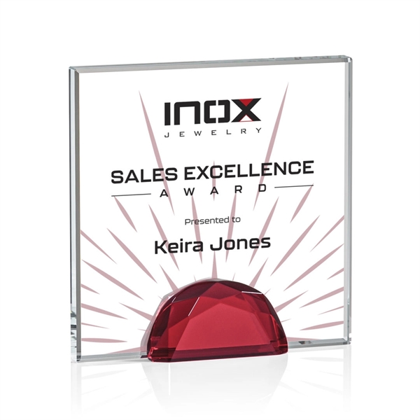 The Entwhistle Award features a 0.5" Starfire Crystal wedged between two... from ASI 84592 St Regis Group / St Regis