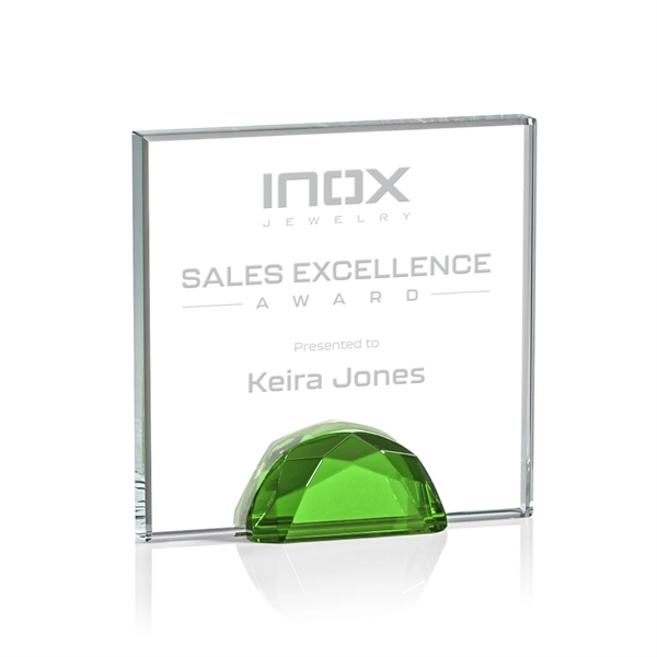 The striking Entwhistle Award features a dazzling 0.5" Starfire Crystal wedged... from ASI 84592 St Regis Group / St Regis