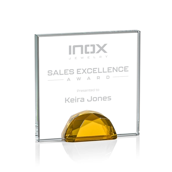 The striking Entwhistle Award features a dazzling 0.5" Starfire Crystal wedged... from ASI 84592 St Regis Group / St Regis