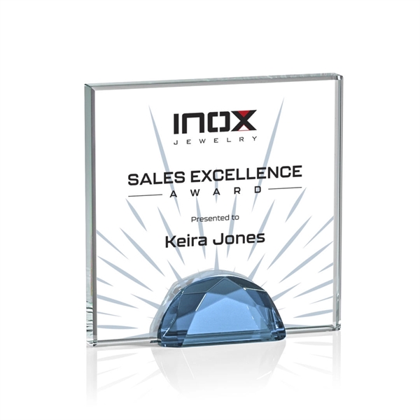 The Entwhistle Award features a 0.5" Starfire Crystal wedged between two... from ASI 84592 St Regis Group / St Regis