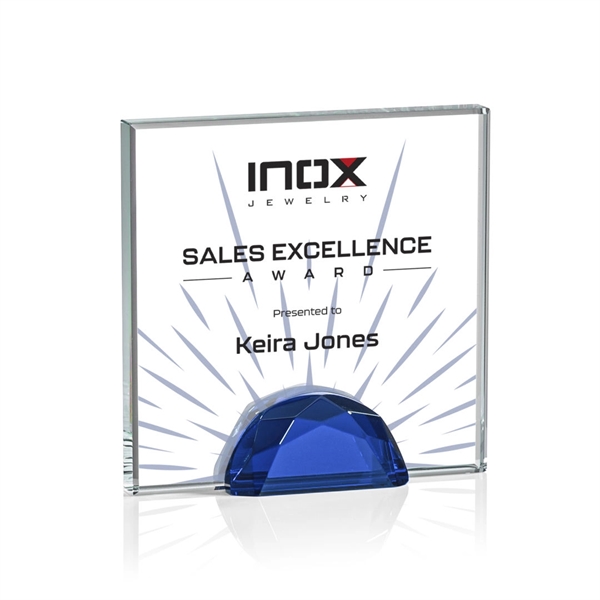 The Entwhistle Award features a 0.5" Starfire Crystal wedged between two... from ASI 84592 St Regis Group / St Regis